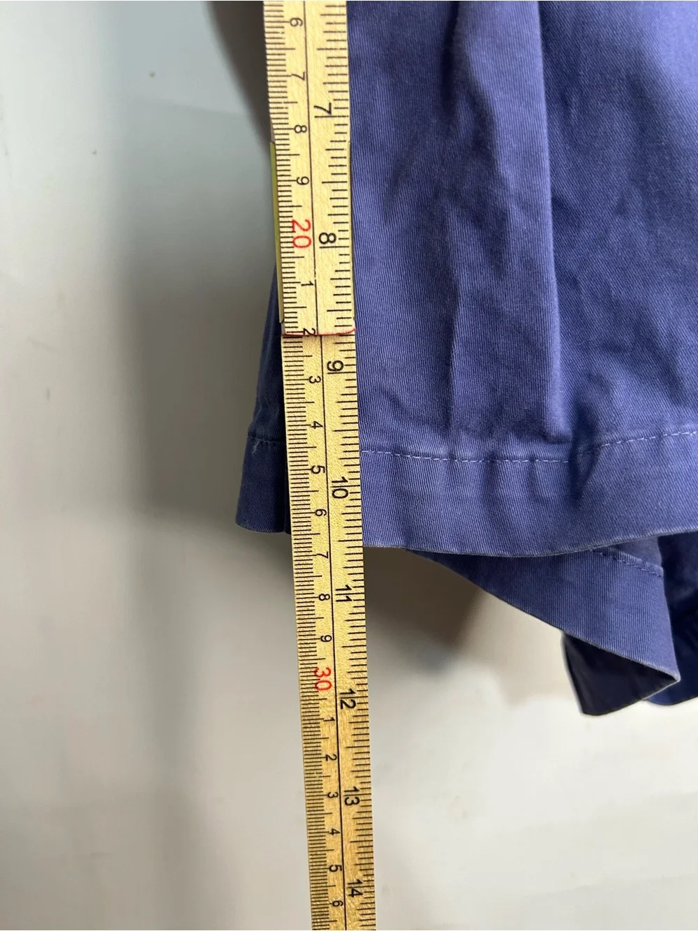 Lands' End Navy Washed Shorts Mens Size 35